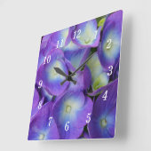 Beauté d'une horloge murale Hydrangea bleu (Angle)