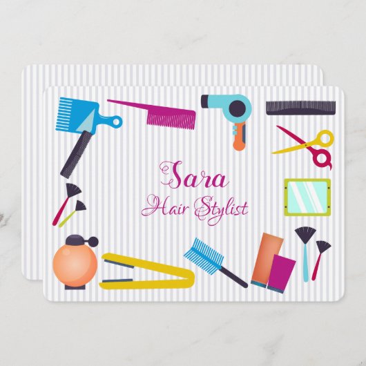 Beauté Eléments scolaires Invitation (Devant / Derrière)