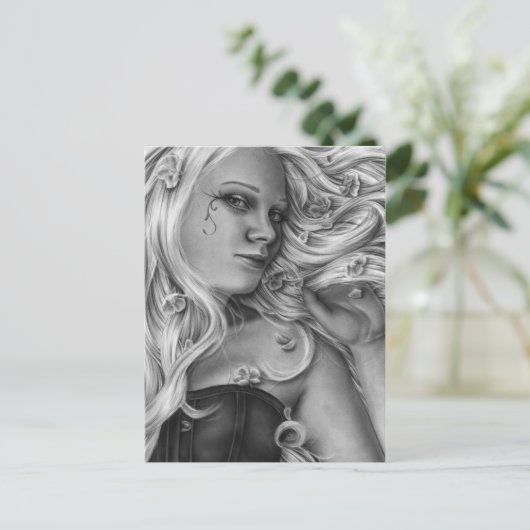 Beauté en fleurs Carte postale (Debout devant)