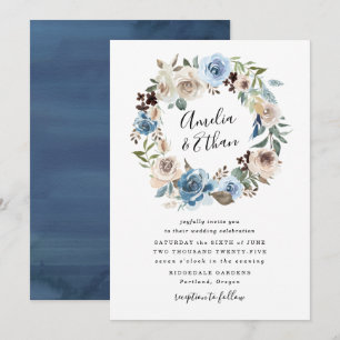 Beauté en Fleurs Faire-Part de Mariage Floral