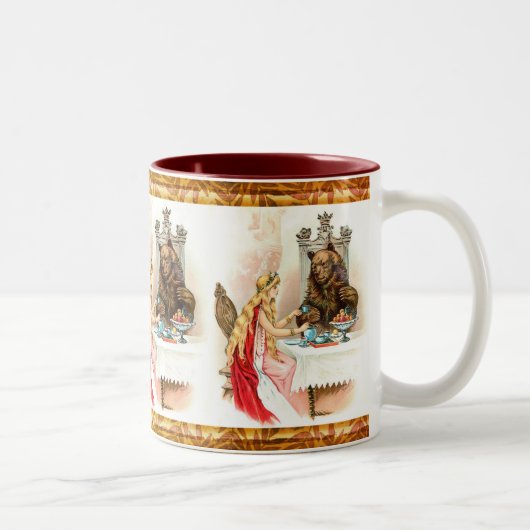 Beauté En Rose Et La Bête Voyage Mug (Droit)