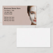 Beauté Et Dermatologie Thème Cartes D'Affaires (Devant / Derrière)