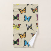 Beauté et ensemble de serviettes de bain papillon (Serviette à main)
