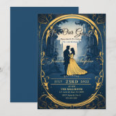 Beauté et la Beast Sweet 16 Invitation (Devant / Derrière)