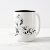 Beauté et la tasse de logo de bête (Devant droit)