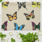 Beauté et serviette de cuisine papillon (Plié)