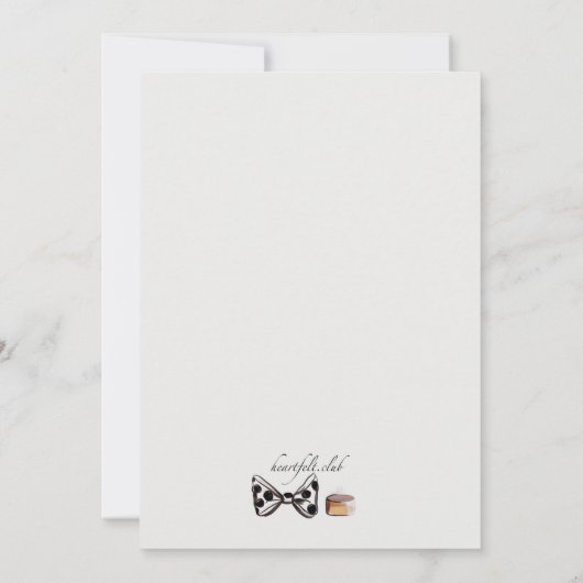 Beauté et style Invitation (Dos)