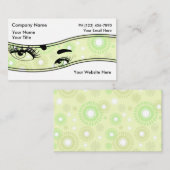 Beauté Eyelash Cartes de visite (Devant / Derrière)