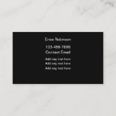 Beauté Eyelashes Thème Cartes de visite (Dos)