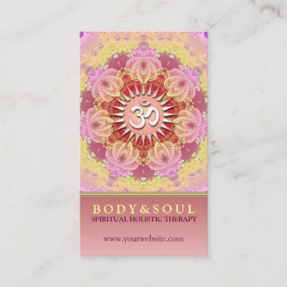 Beauté féminine Om Yoga Carte de visite du nouvel