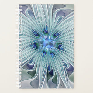 Beauté florale Abstrait Moderne Fleur Bleue Pastel