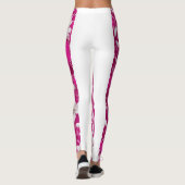 "Beauté florissante : Leggings floraux roses Fuchs (Dos)