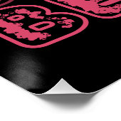 Beauté Flower Line Art Typographie Poster (Coin)