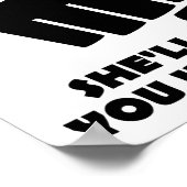 Beauté Grace Punch Funny Poster (Coin)