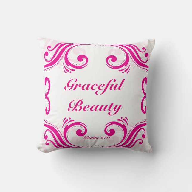 Beauté gracieuse Coussin décoratif (Recto)