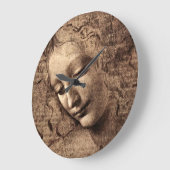 Beauté intemporelle : horloge murale Da Vinci (Angle)
