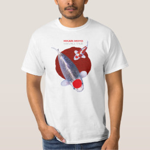 Beauté Kujaku Koi Fish T-Shirt - Élégant