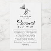 Beauté lavage étiquette logo oiseau ou personnalis (Étiquettes simples)