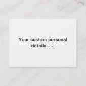 Beauté noire - carte de visite (Dos)