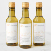 Beauté orange et miel blanc étiquette (Bouteilles)