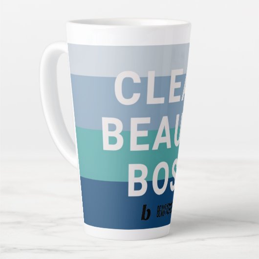 Beauté propre Boss Latte Mug (Angle gauche)