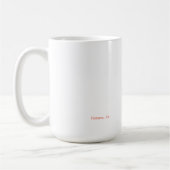 Beauté rougeoyante tasse de café blanc classique (Gauche)