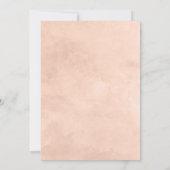 Beauté Rustique Floral Invitation fête d'anniversa (Dos)