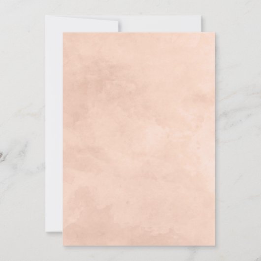 Beauté Rustique Floral Invitation fête d'anniversa (Dos)