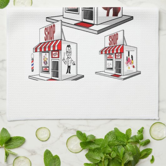 Beauté Salon cuisine serviette main (Plié)