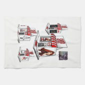 Beauté Salon cuisine serviette main (Horizontal)