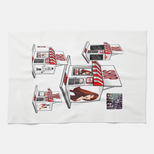 Beauté Salon cuisine serviette main (Horizontal)