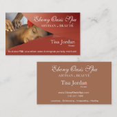 Beauté Salon Day Spa Massage Therapy Aromatherapie Visitekaartje (Voorkant / Achterkant)