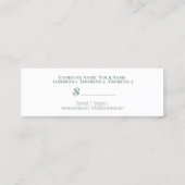 Beauté santé des herbes - étiquette de prix, Carte (Dos)