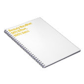 Beauté Sass Citation Carnet Spiral (Côté Droit)