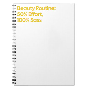 Beauté Sass Citation Carnet Spiral