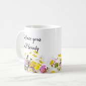 Beauté sauvage Mug floral (Devant gauche)