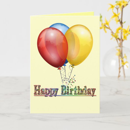 Beauté simple - Carte d'anniversaire (Fleur jaune)