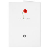 Beauté simple de pavot de rouge orange de la (Dos)