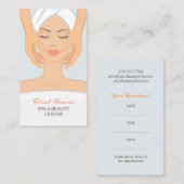 Beauté spa avec carte de rendez-vous (Devant / Derrière)