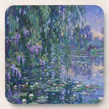 Beauté sur le lac Set de dessous de verre en plast