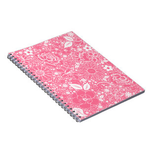 Beautés botaniques CARNET SPIRAL rose clair