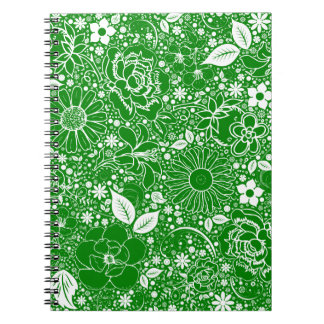 Beautés botaniques Carnet Spiral Vert