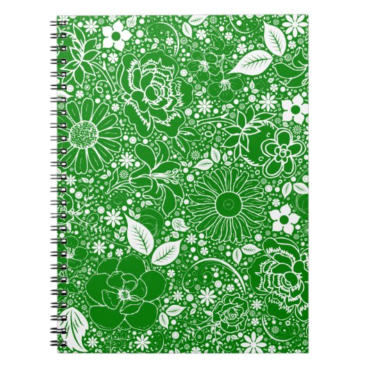 Beautés botaniques Carnet Spiral Vert (Devant)