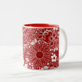 Beautés botaniques Mug café rouge (Devant droit)