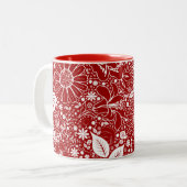 Beautés botaniques Mug café rouge (Devant gauche)