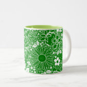 Beautés botaniques Mug café vert (Devant droit)