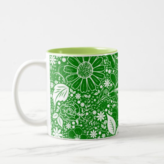 Beautés botaniques Mug café vert (Gauche)