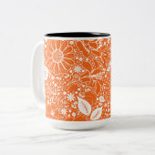 Beautés botaniques Mug de café orange (Devant gauche)