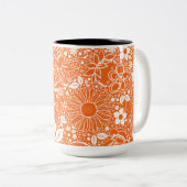 Beautés botaniques Mug de café orange (Devant droit)