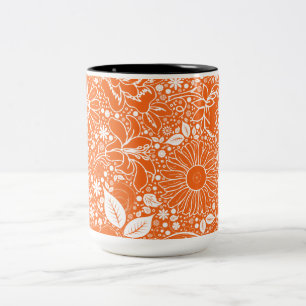 Beautés botaniques Mug de café orange